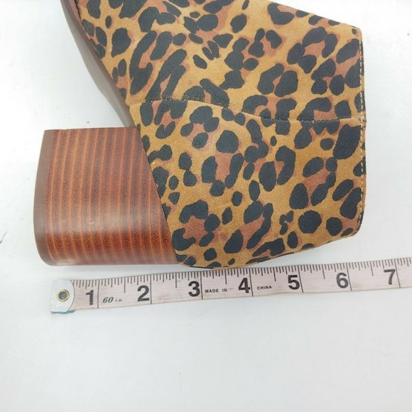 Seychelles Womens Suede Leopard Point Toe Ankle Boot 6 - Picture 8 of 10